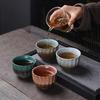 Ceramic Cup Single Cup Kung Fu Tea Set Accessories Teacup Tea Bowl Household Simple Retro Coarse Pottery Tea Cup