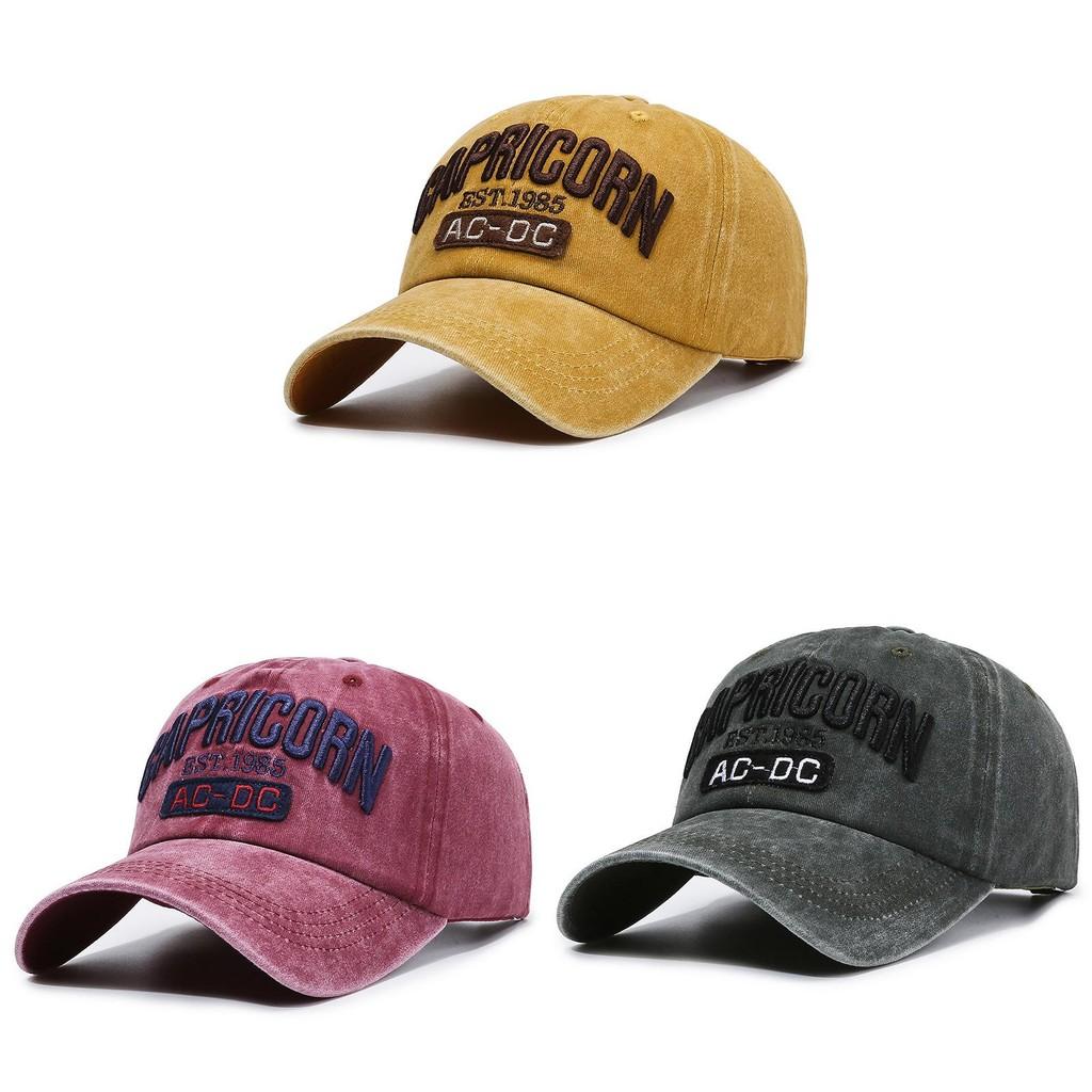 Kozoroh Výšivka Písmena Baseballová Čepice Venkovní Klobouk na Ochranu před Sluncem Prodyšný