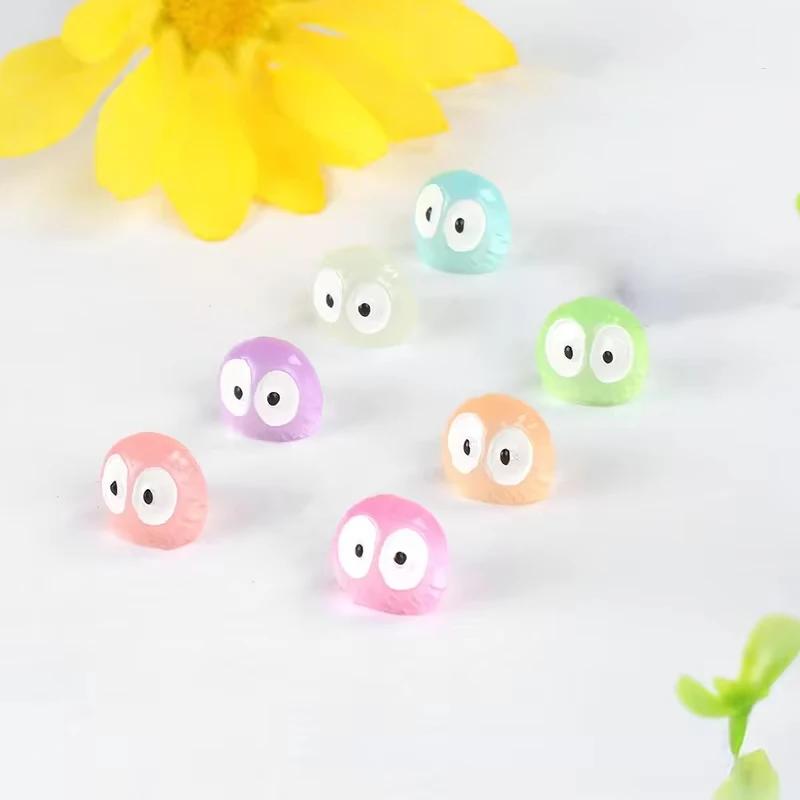 1-50 STÜCKE Cartoon Leuchtende Mikro-Landschaft Kleine Ornamente Bunte Schlackenstein Glühwürmchen Kleine Ornamente DIY Dekorationen