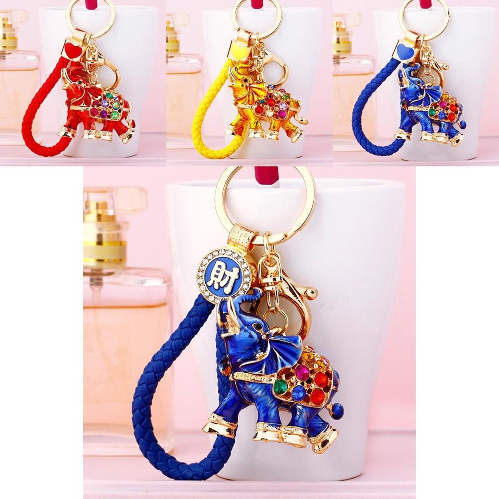 Stunning Rhinestone Elephant Car Keychain Creative Gift For Women With Unique Design