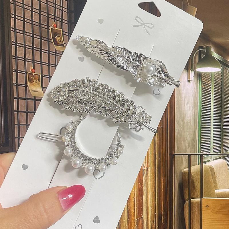 Pearl Hair Clip For Women Korean Hairpins Girl Geometric Crystal Hair Barrettes Fashion New Hairgrip Headwear Hair Accessories