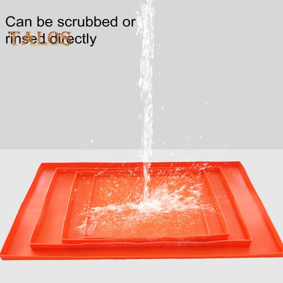 Hitzebeständige Silikon-Grillmatte, rutschfeste Camping-Grillschutzunterlage, feuerfestes, rostfreies Design für das Grillen im Freien