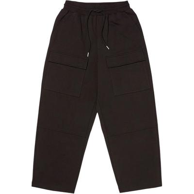 Pantalon cargo coupe ample jambe droite couleur unie Homme bas Noir VN000KC8BLK1