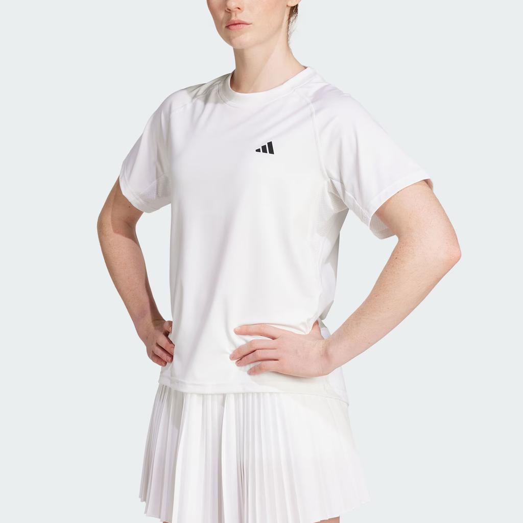 Adidas Climacool Tennis Club Logo Short Sleeve T-Shirt Women Tops JZ4921