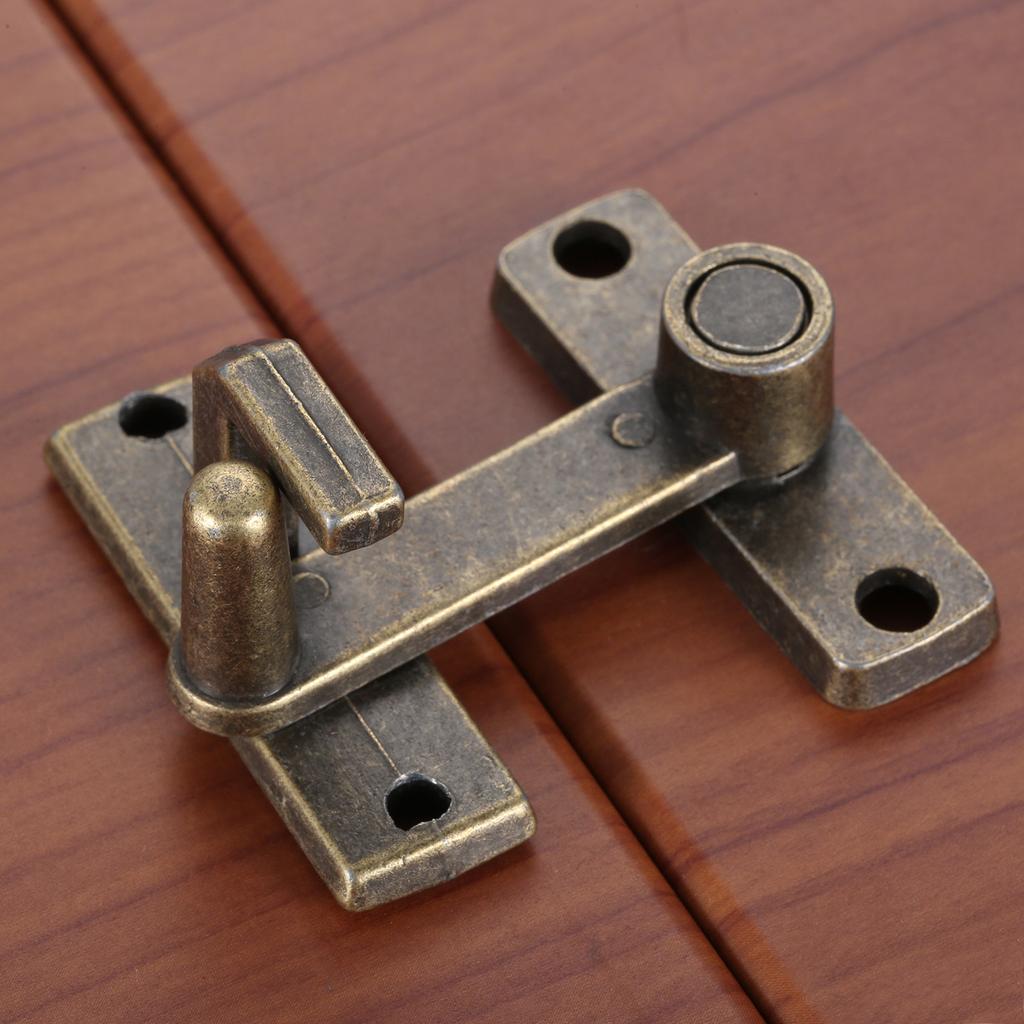 1 PC Sliding Window Door Lock Handle Metal  Door Latch Home Safety Chain Bronze Guard Latch Bolt With Screws Door Home Hardware