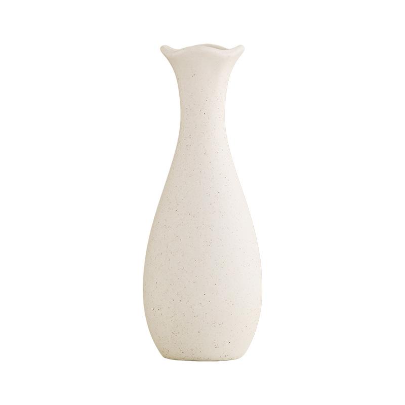 Shumen High-Class Small Mouth Ceramic Vase for Desktop Flower Arrangement