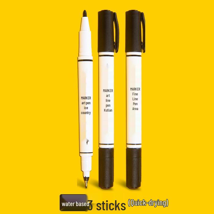 Tingyuxuan Набор из 100 штук масляных линеров и двусторонних маркеров для детского творчества и контуров.