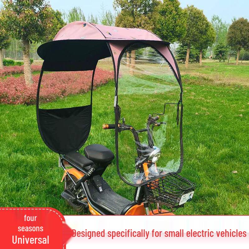Kompaktes Elektrofahrrad-Verdeck: Verdickte Sonnen-, Regen- und Windschutzhülle