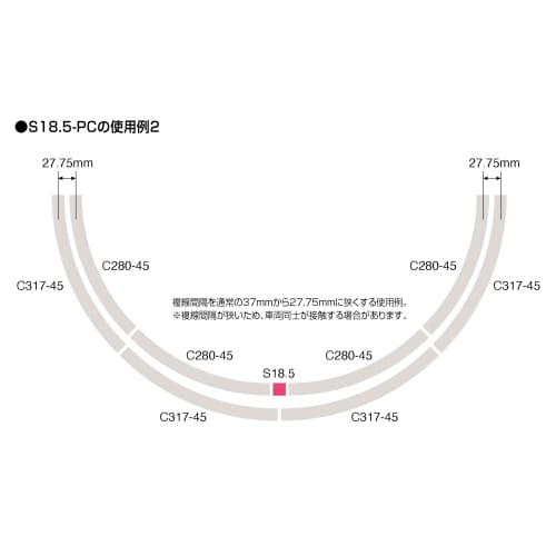 Tomytec TOMIX N Gauge Fractional PC Rails S18.5 S33-PC (F) Set of 4 Each, Model Railroad Supplies, 1098