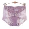 8 Color Plus Size Women Panties Sexy Lace Transparent Underwear Panty Seamless Mid-Waist Hip Raise Briefs Cotton Health Lingerie
