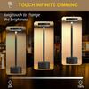 Table Lamp LED Rechargeable Wireless Reading Lamp Touch Switch Desktop Night Light Brightness Changeable Decoration Night Light