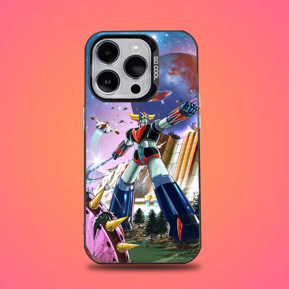 UFO Robot G-Goldorak Phone Case For iPhone 16,15,14,13,12,11,Pro,Max,Plus,Mini,XS,SE Anti Fall Black Matte Hard Bumper