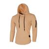 Men's Jacquard Patchwork Zipper Hoodie - Round Neck, Long Sleeve, European American Style