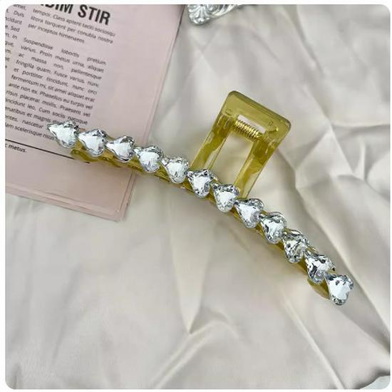 

Темпераментная любовь Стразы Головной убор Заколка для волос - Большая заколка-акула для женщин