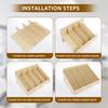 12/24-Grid Mobile Phone Storage Box Wood Multifunctional Holder Desktop Organizer for Office Classroom Phone Management