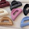 Flexible Soft Rubber Hair Claw Elegant Shark Clip Non-Slip Silicone Hair Accessories Korean Style Women's Fashion Hair Accessories