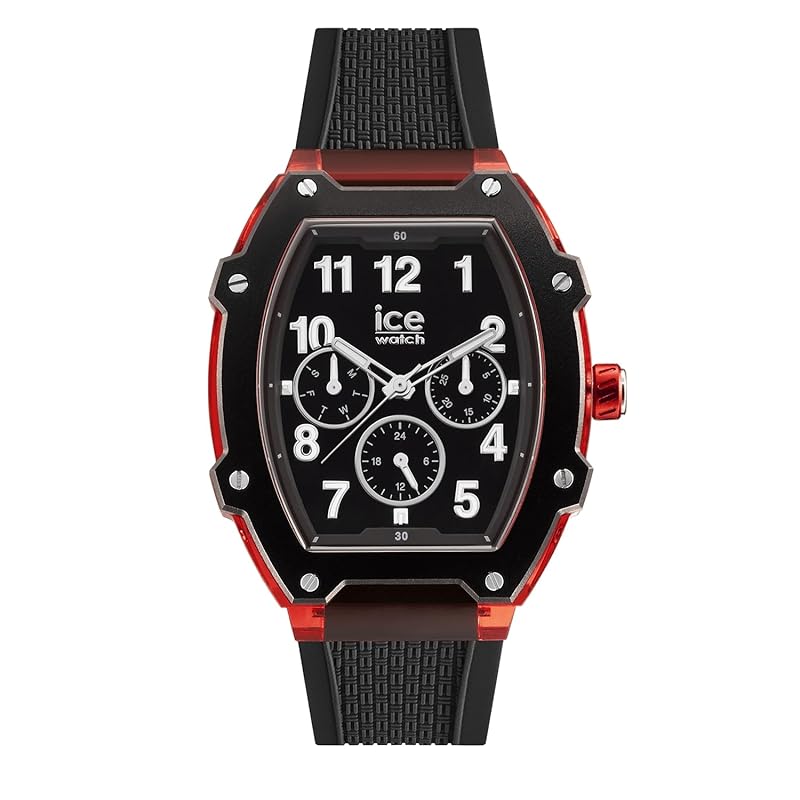 

[Ice Watch] Ice Watch Genuine product watch ice Boliday [ICE boliday] black red 023316 men s silicon belt multifunction