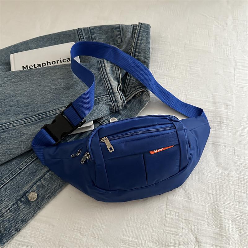 Stylish And Spacious 2024 Summer Oxford Cloth Women s Casual Shoulder Bag For Outdoor Activities синий