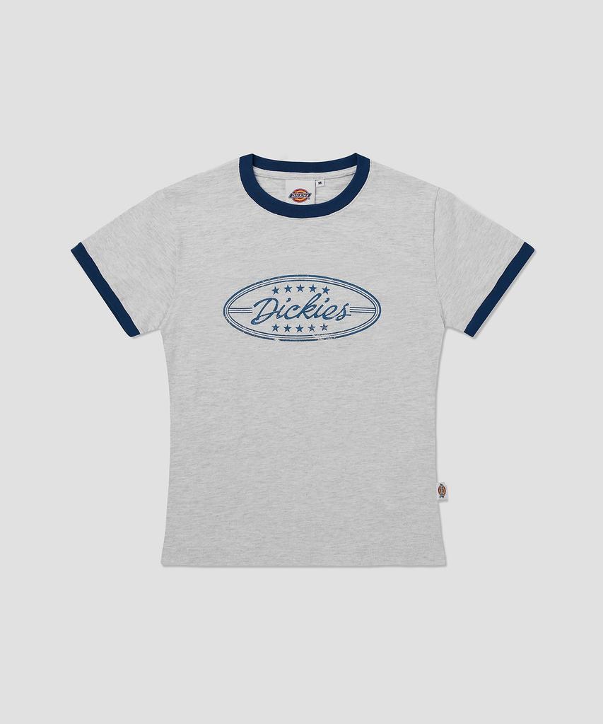 DICKIES Starpoint Slub Ringer T-Shirt White Melange
