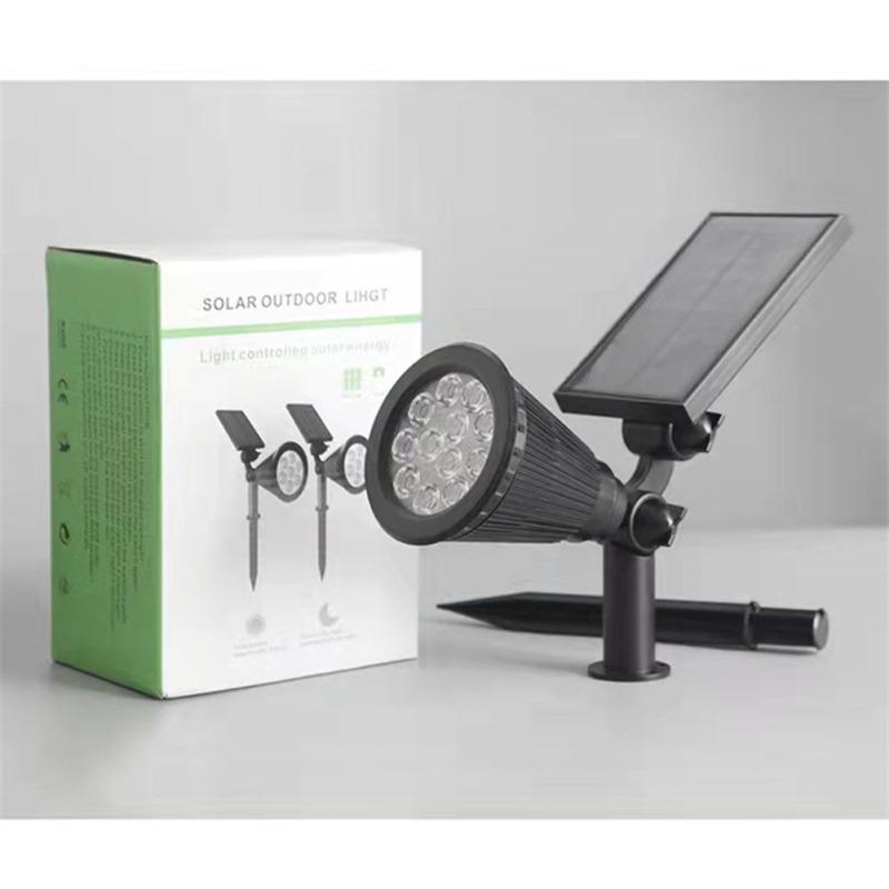 Led Solar Spotlight 7 Color Changing 180 Degree Adjustable Outdoor Garden Landscape Decorative Light