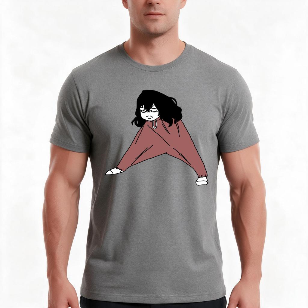 Leg Aizawa Shouta Tshirt Summer Casual Cotton Tee Oversized Streetwear Tops Vintage Graphic Print Loose Fit Short Sleeve