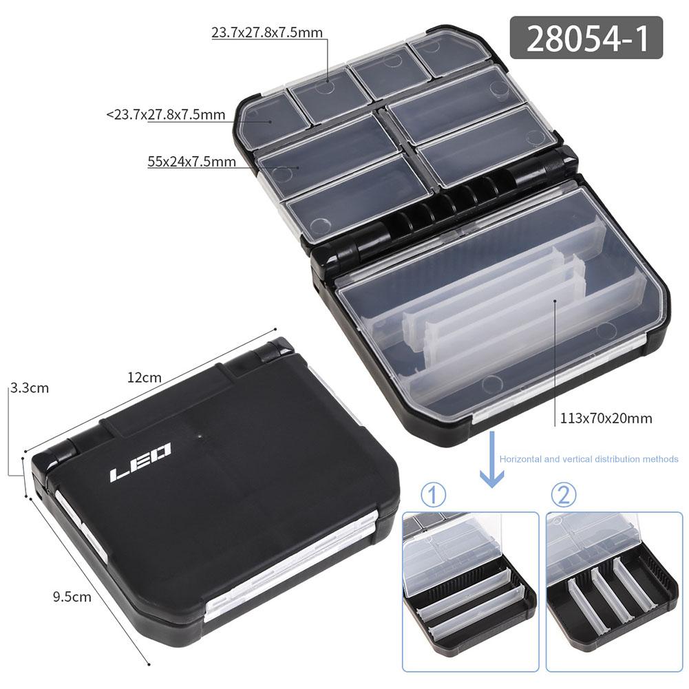 Multi-compartment Fishing Tackle Boxes Storage Case Semi-Automatic Opening ABS Fish Spoon Hook Bait Storage Case