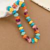 Elegant Summer Acrylic Beaded Necklace: Fashionable Round Clavicle Chain Jewelry