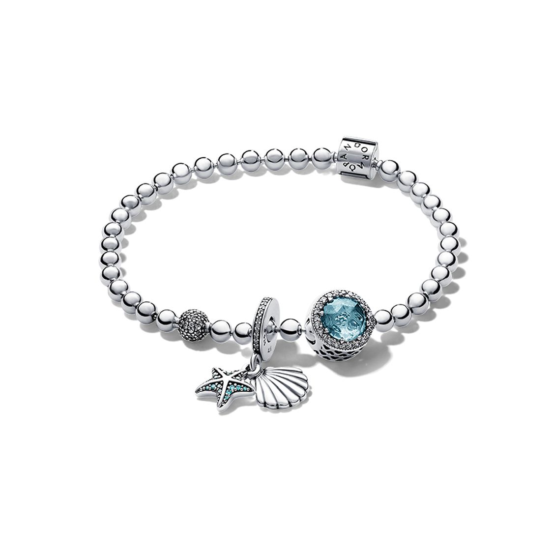Pandora Shining Starfish 925 Silver Bracelet Women bracelet TZ0038 19