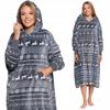 Warmer Damen-Deckenpullover mit Kapuze und Tasche Einheitsgröße MORAJ