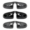 2 Pieces Rearview Mirror Cover Caps Carbon Black for BMW F25 X3 F26 X4 F15 X5 F16 X6 2014-2018