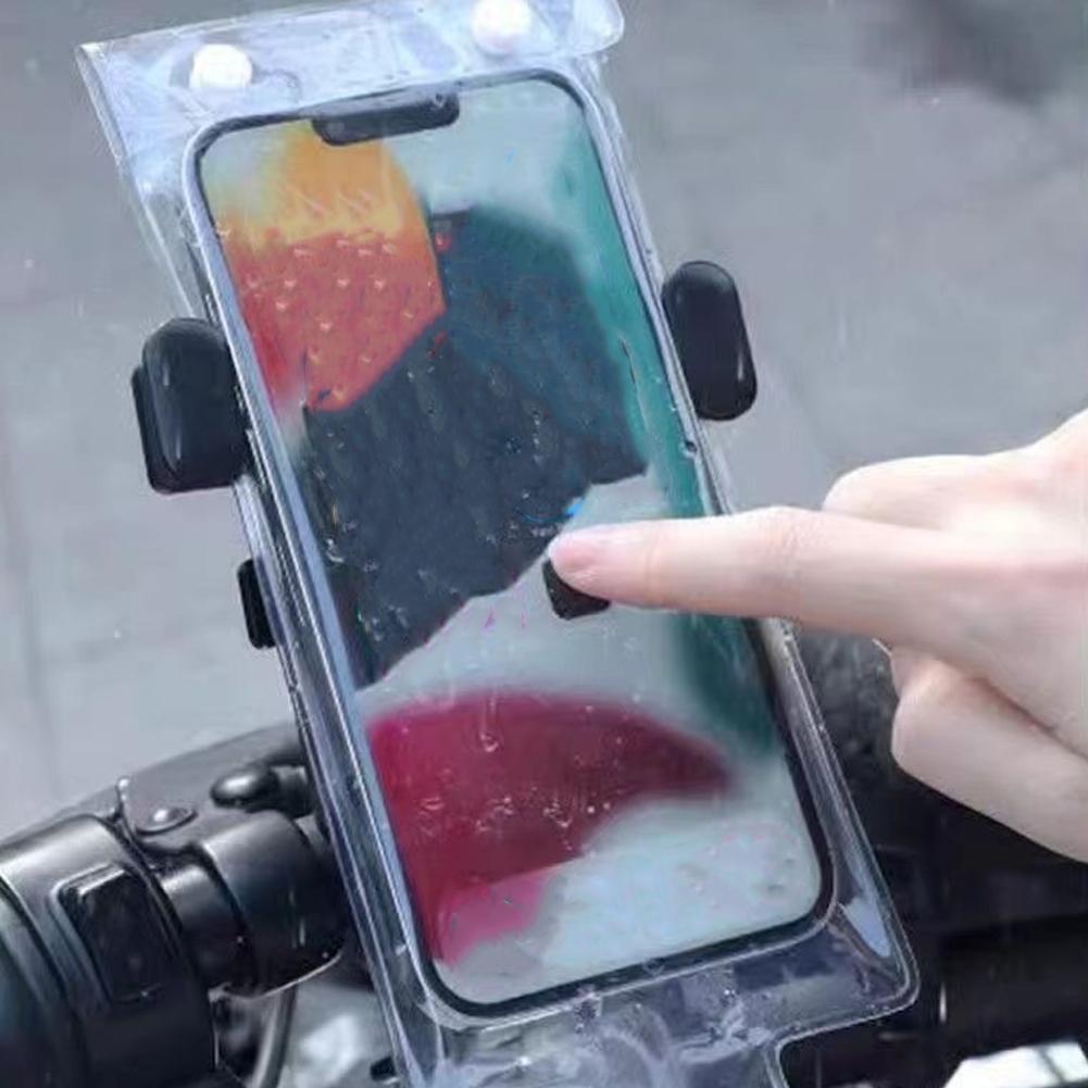 1-3 SZT. Wodoodporne etui na telefon do jazdy na rowerze Wysoka czułość Przezroczyste Wodoodporne Etui na Telefon do Jazdy na Rowerze Jazdy Outdoor