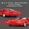 1:24 BMW Vintage 850CSI Classic Pop-up Headlights Simulation Alloy Car Model Kids' Toy Car Pull Back Gift for Boys & Collectors
