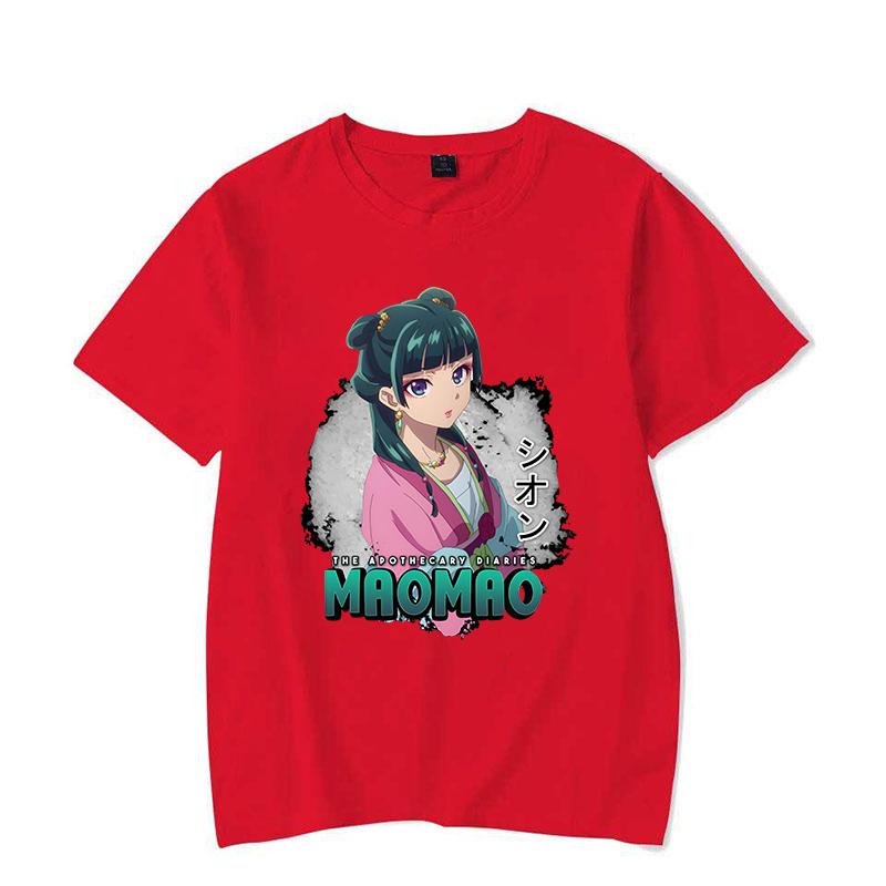 New Hot Anime The Apothecary Diaries Maomao Print Short Sleeve Casual T-shirt Summer Women Men Fashion Harajuku Short Sleeve