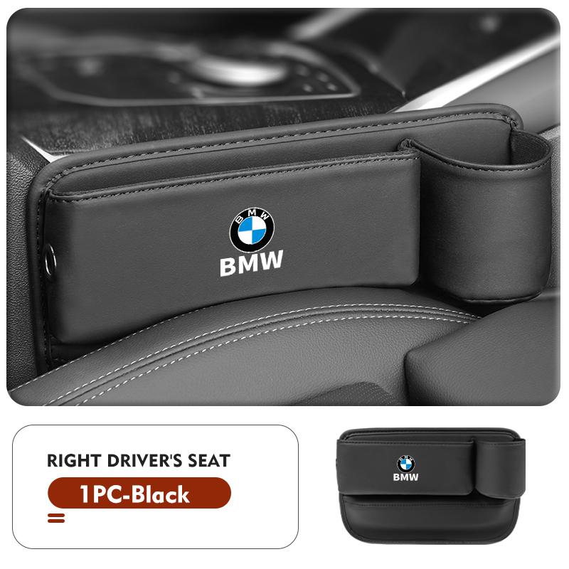 

Leather Car Seat Gap Filler Storage Box Cup Holder Accessories For BMW X3 X5 M5 M3 E46 E90 E60 F10 E39 F30 E36 G30 E87 E70