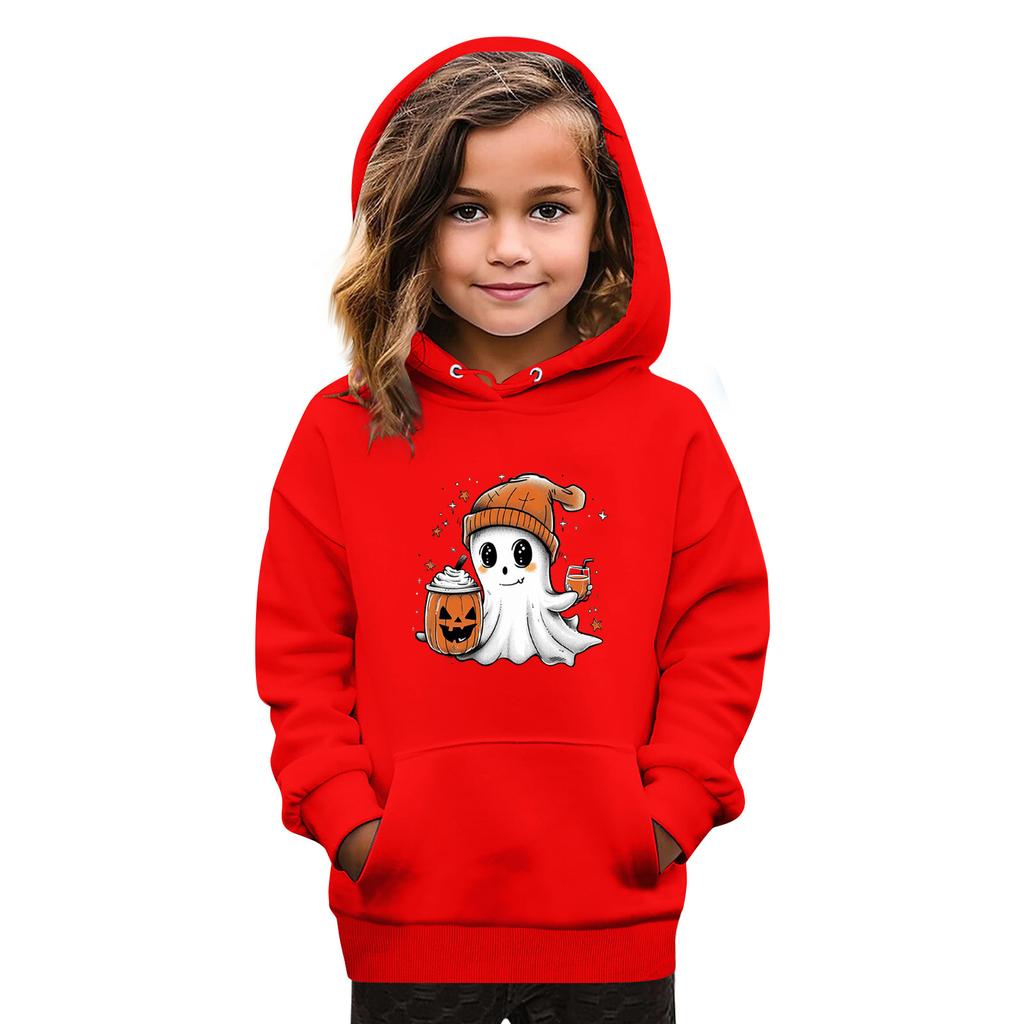 Sweatshirts For Teen Girls Hoodies Long Sleeve Drawstring Pullover Cute Oversized Hoodie Halloween Day