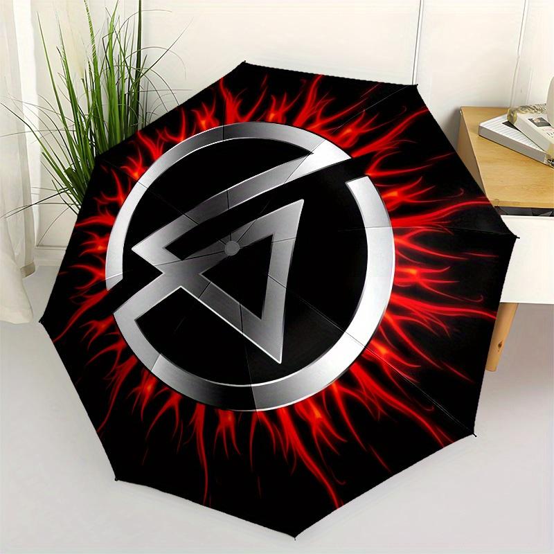 

1pc Linkin Park Logo Umbrella with Plastic Handle,Suitable for All Seasons Home Travel Outdoor UmbrellaM1020