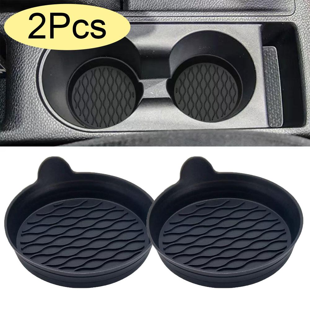 2Pcs Silicone Car Cup Mat Cup Holder Car Car Water Cup Mat Circular Anti Slip Creative Car Cup Mat