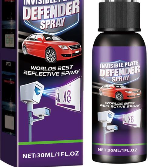 Número da Placa do Carro Spray Invisível Spray Deterrente para Radar de Velocidade Fácil de Usar Efeito Duradouro Spray para Privacidade da Placa