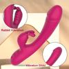 G Spot Rabbit Vibrator for Women Clitoral Stimulator Dildo Vibrators 10 Speeds Mute Vaginal Massager Female Masturbator Adult Sex Toys for Couples