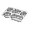 304 Stainless Steel Segmented Meal Tray
