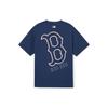 New MLB SS24 T Shirt Unisex Navy Blue 3ATSB0343-43NYS