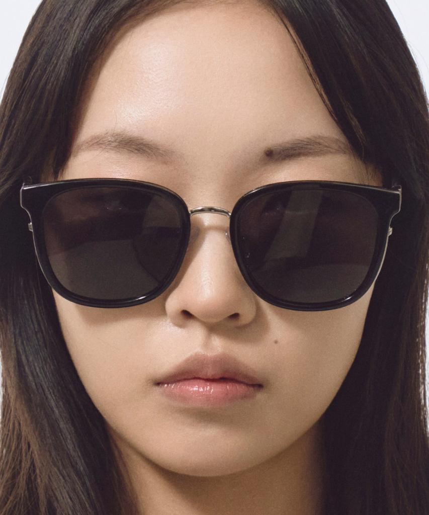 Hangeul Oversized Basic Sunglasses Black