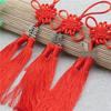 Pendente Nodo Cinese Rosso Doppia Felicità con Nappa - Decorazione di Lusso