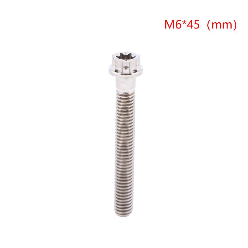 Versatile M6 Titanium Flanged Hexagon Head Bolts Suited for Bike Moto Car Projects