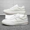 Men Genuine Leather Casual Shoes Simple Designer Skate Shoes Young Man Lace-up Sneaker