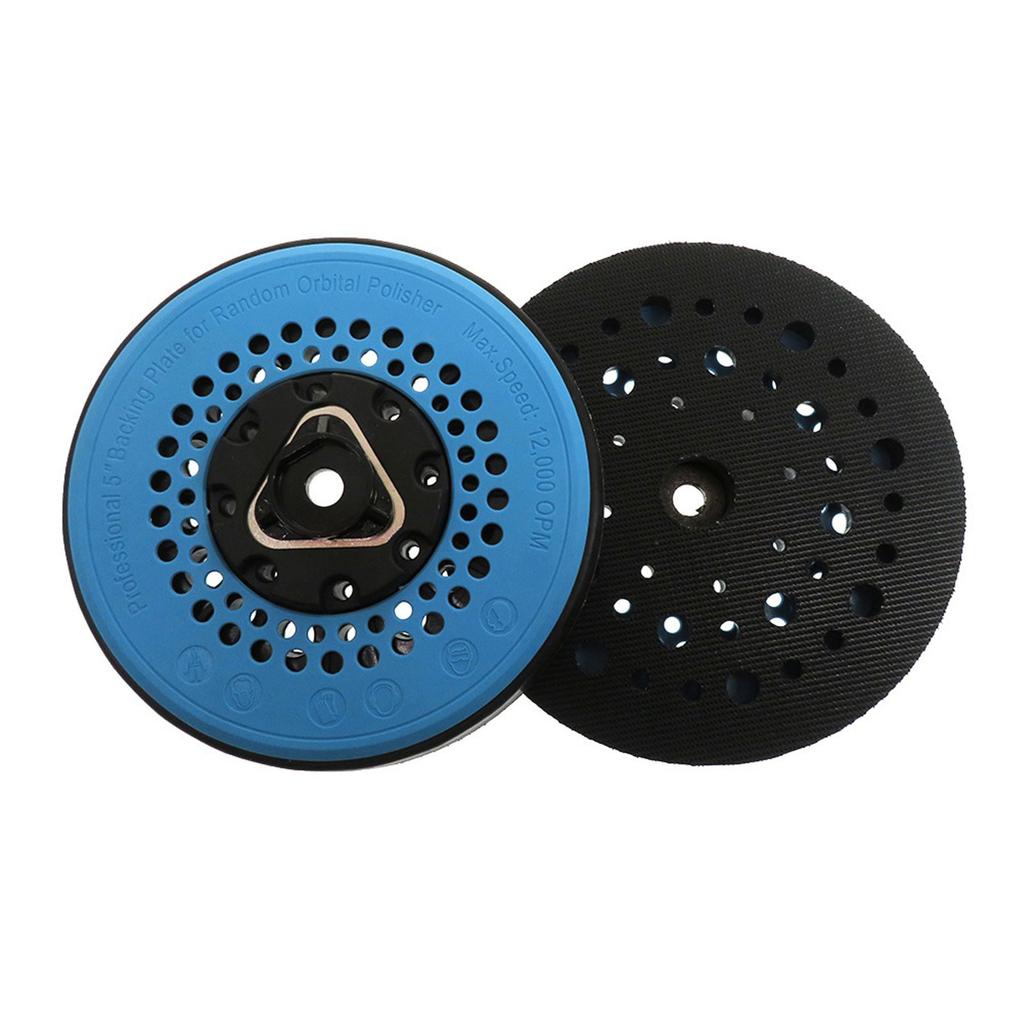 Hook & Loop Sanding Plate 5 Inch 49 Holes  Backing Pad Fit for Orbital Sanding Machine Grinding Polishing Disc