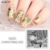 kads Nail Stamping Plates Christmas 002 Santa Claus Snowman Christmas Socks Design Nail Art Stamp Nails Tool Manicure Plate