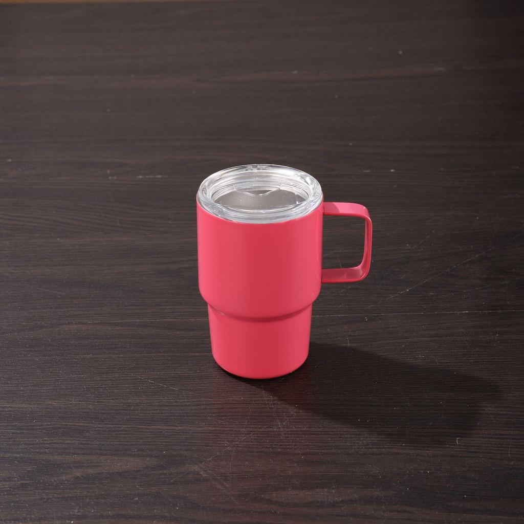 3oz Mini 304 Stainless Steel Insulated Car Cup with Straw - Trapezoidal Design, Portable Ice Buster