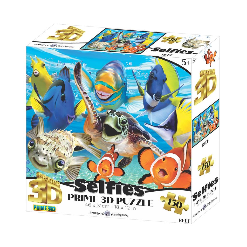 Yamasan Prime 3D Howard Robinson Porcupine Fish and Friends 21061 Finished Size: 46 x 31 cm 150 Pieces