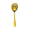 Shell Spoon Stainless Steel Hammer Pattern Public Spoon Restaurant Luxury Home Use Kitchen Utensils